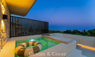 Luxurious, contemporary renovated penthouse with panoramic sea views for sale in Sierra Blanca on Marbella’s Golden Mile 804799 