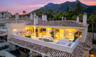 Luxurious, contemporary renovated penthouse with panoramic sea views for sale in Sierra Blanca on Marbella’s Golden Mile 804800 