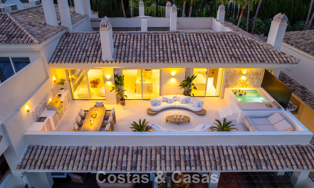 Luxurious, contemporary renovated penthouse with panoramic sea views for sale in Sierra Blanca on Marbella’s Golden Mile 804801