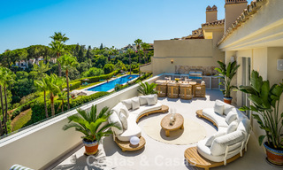 Luxurious, contemporary renovated penthouse with panoramic sea views for sale in Sierra Blanca on Marbella’s Golden Mile 804804 