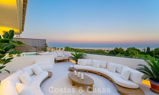 Luxurious, contemporary renovated penthouse with panoramic sea views for sale in Sierra Blanca on Marbella’s Golden Mile 804831 