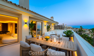 Luxurious, contemporary renovated penthouse with panoramic sea views for sale in Sierra Blanca on Marbella’s Golden Mile 804833 