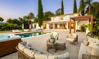 Spanish villa with a modern interior and a large garden for sale on the New Golden Mile in Benahavis between Marbella and Estepona 804837 