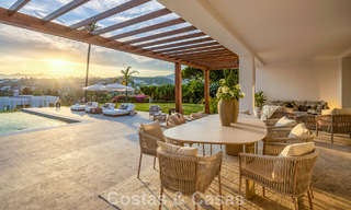 Spanish villa with a modern interior and a large garden for sale on the New Golden Mile in Benahavis between Marbella and Estepona 804868 