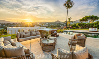 Spanish villa with a modern interior and a large garden for sale on the New Golden Mile in Benahavis between Marbella and Estepona 804871 