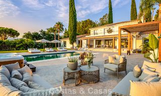 Spanish villa with a modern interior and a large garden for sale on the New Golden Mile in Benahavis between Marbella and Estepona 804872 
