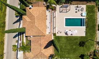 Spanish villa with a modern interior and a large garden for sale on the New Golden Mile in Benahavis between Marbella and Estepona 804874 