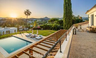 Spanish villa with a modern interior and a large garden for sale on the New Golden Mile in Benahavis between Marbella and Estepona 804877 