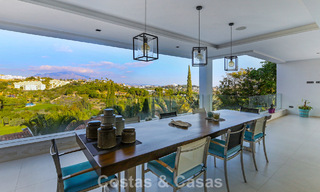 Exclusive contemporary villa with panoramic sea views for sale in Los Flamingos, a 5-Star Golf resort in Marbella - Benahavís 804754 