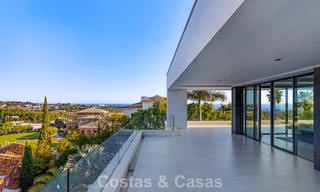 Exclusive contemporary villa with panoramic sea views for sale in Los Flamingos, a 5-Star Golf resort in Marbella - Benahavís 804761 