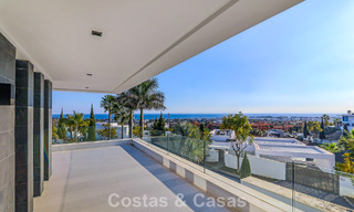 Exclusive contemporary villa with panoramic sea views for sale in Los Flamingos, a 5-Star Golf resort in Marbella - Benahavís 804762 