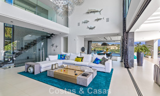 Exclusive contemporary villa with panoramic sea views for sale in Los Flamingos, a 5-Star Golf resort in Marbella - Benahavís 804763 