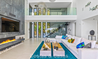 Exclusive contemporary villa with panoramic sea views for sale in Los Flamingos, a 5-Star Golf resort in Marbella - Benahavís 804773 