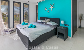 Exclusive contemporary villa with panoramic sea views for sale in Los Flamingos, a 5-Star Golf resort in Marbella - Benahavís 804778 
