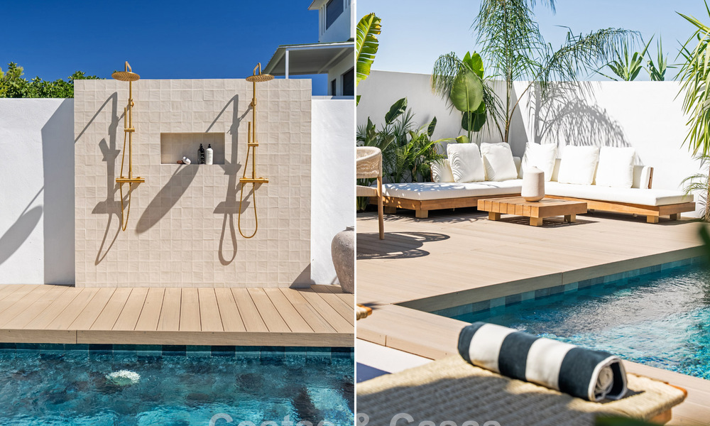 Elegant, renovated townhouse with private swimming pool for sale in Nueva Andalucía, Marbella 804900