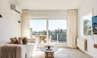 Contemporary renovated townhouse with golf and sea views for sale on the New Golden Mile, Marbella - Estepona 804943 