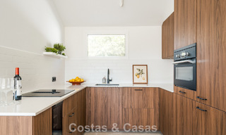 Contemporary renovated townhouse with golf and sea views for sale on the New Golden Mile, Marbella - Estepona 804946 