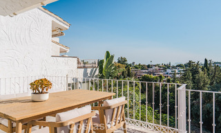 Contemporary renovated townhouse with golf and sea views for sale on the New Golden Mile, Marbella - Estepona 804947 