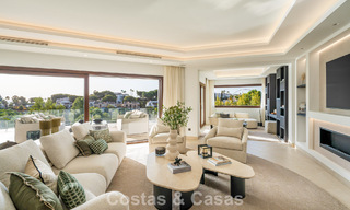 Modern mediterranean, new luxury villa for sale in an exclusive gated community in Marbella - Benahavís 805173 
