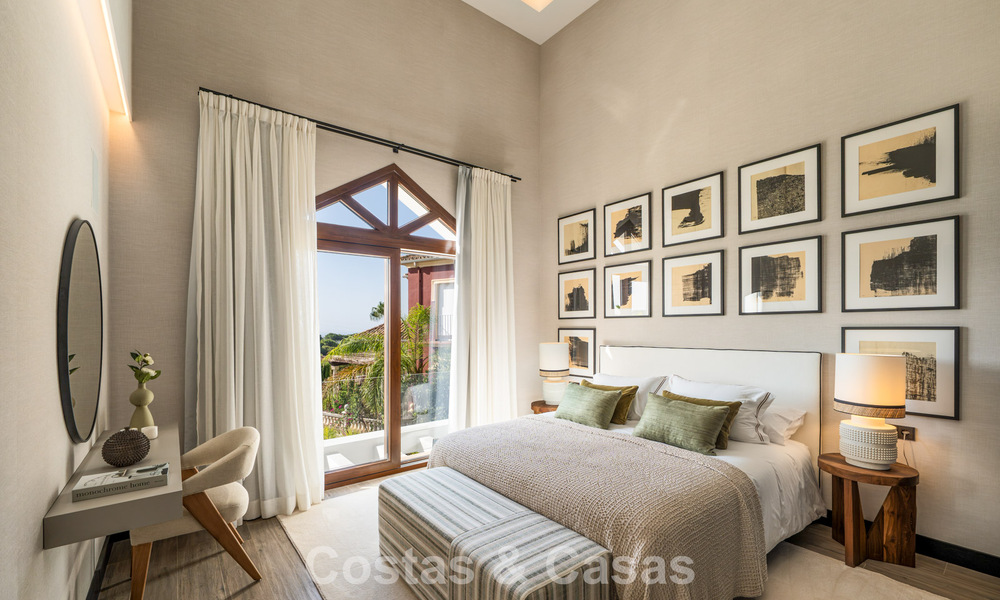 Modern mediterranean, new luxury villa for sale in an exclusive gated community in Marbella - Benahavís 805187