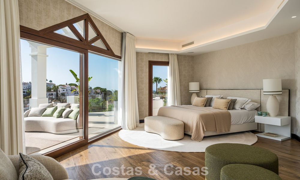 Modern mediterranean, new luxury villa for sale in an exclusive gated community in Marbella - Benahavís 805188