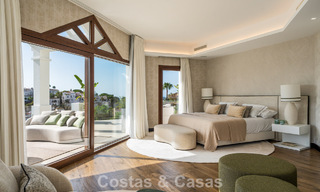 Modern mediterranean, new luxury villa for sale in an exclusive gated community in Marbella - Benahavís 805188 