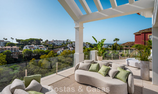 Modern mediterranean, new luxury villa for sale in an exclusive gated community in Marbella - Benahavís 805189 