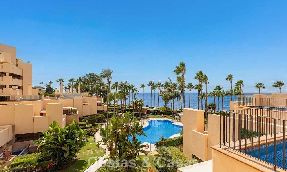 Modern penthouse for sale in a frontline beach complex on the New Golden Mile between Marbella and Estepona 805399
