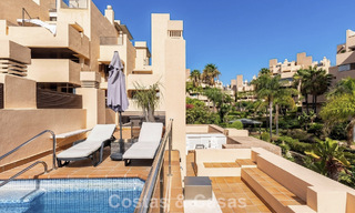 Modern penthouse for sale in a frontline beach complex on the New Golden Mile between Marbella and Estepona 805409 
