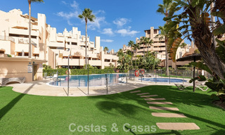 Modern penthouse for sale in a frontline beach complex on the New Golden Mile between Marbella and Estepona 805447 