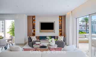 Prestigious penthouse with exceptional terrace for sale in a beachfront complex on the New Golden Mile, Marbella - Estepona 805107 