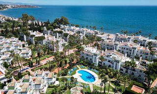Prestigious penthouse with exceptional terrace for sale in a beachfront complex on the New Golden Mile, Marbella - Estepona 805120 