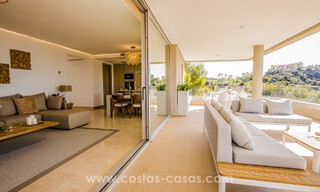 Modern luxury apartments for sale with sea views in Botanic, a secure gated complex in prestigious Benahavís - Marbella 805483 