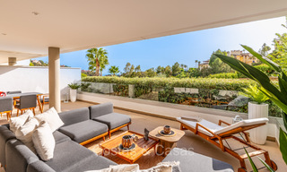 Modern luxury apartments for sale with sea views in Botanic, a secure gated complex in prestigious Benahavís - Marbella 805494 