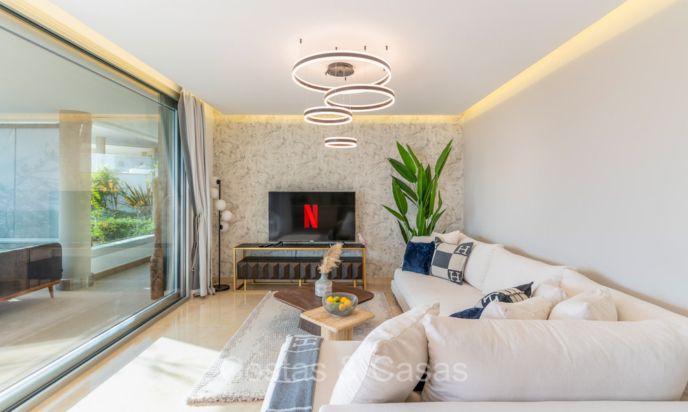 Modern luxury apartments for sale with sea views in Botanic, a secure gated complex in prestigious Benahavís - Marbella 805496