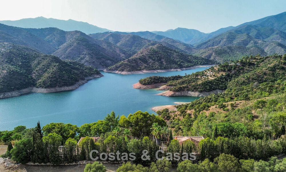 Luxury total renovation project with private peninsula and panoramic lake views in Istán, Marbella 805849