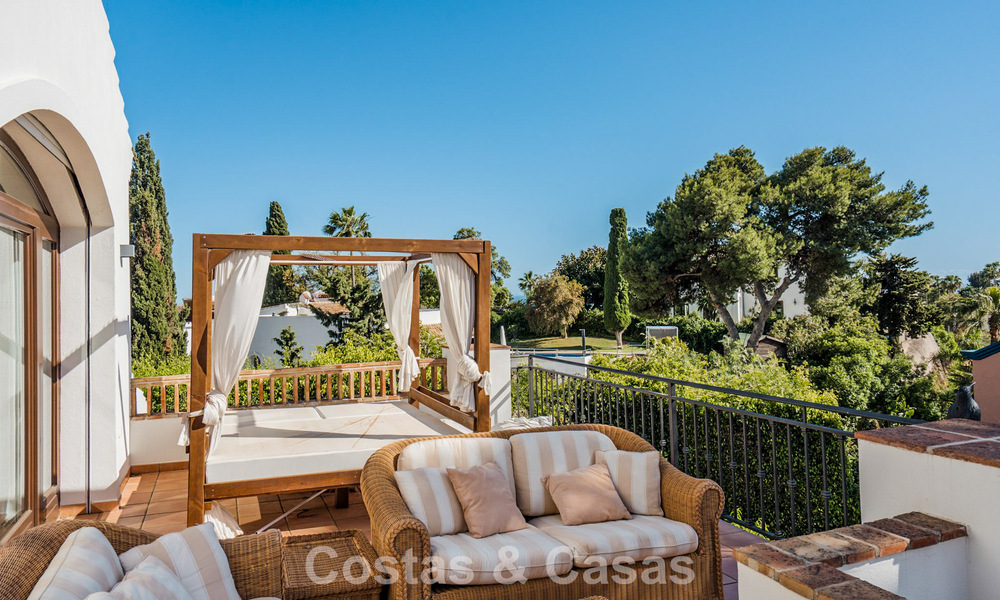 Spacious Andalusian villa with sea views for sale in El Rosario, East Marbella 805970