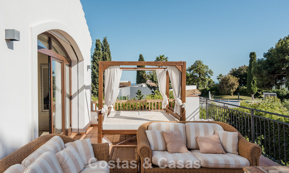 Spacious Andalusian villa with sea views for sale in El Rosario, East Marbella 805971