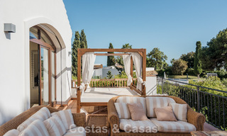Spacious Andalusian villa with sea views for sale in El Rosario, East Marbella 805971 