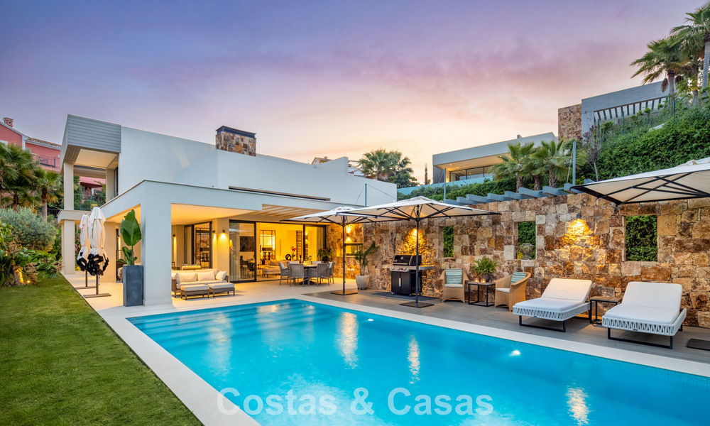 Luxury modern villa with sea views for sale in Nueva Andalucia’s Golf Valley, Marbella 806059