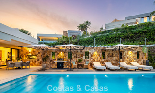 Luxury modern villa with sea views for sale in Nueva Andalucia’s Golf Valley, Marbella 806060 