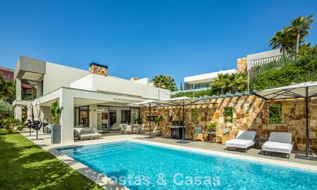 Luxury modern villa with sea views for sale in Nueva Andalucia’s Golf Valley, Marbella 806070