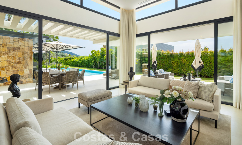 Luxury modern villa with sea views for sale in Nueva Andalucia’s Golf Valley, Marbella 806076
