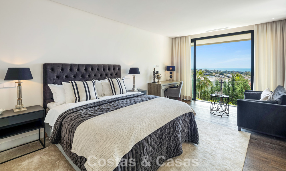 Luxury modern villa with sea views for sale in Nueva Andalucia’s Golf Valley, Marbella 806078