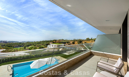 New duplex apartment with panoramic sea views for sale on the New Golden Mile between Marbella and Estepona 806113
