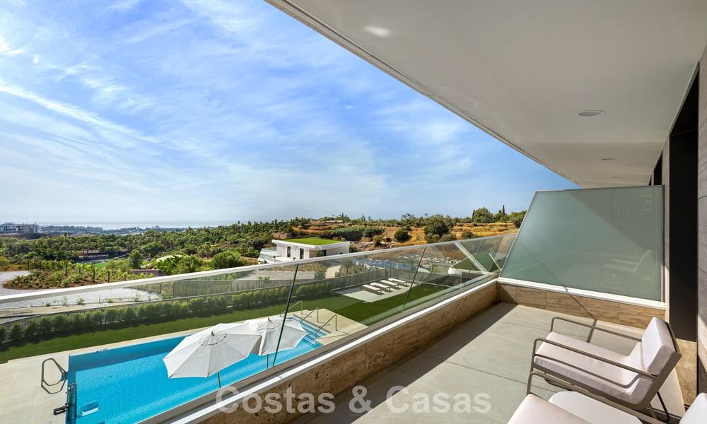New duplex apartment with panoramic sea views for sale on the New Golden Mile between Marbella and Estepona 806113