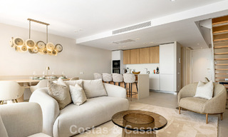 New duplex apartment with panoramic sea views for sale on the New Golden Mile between Marbella and Estepona 806118 