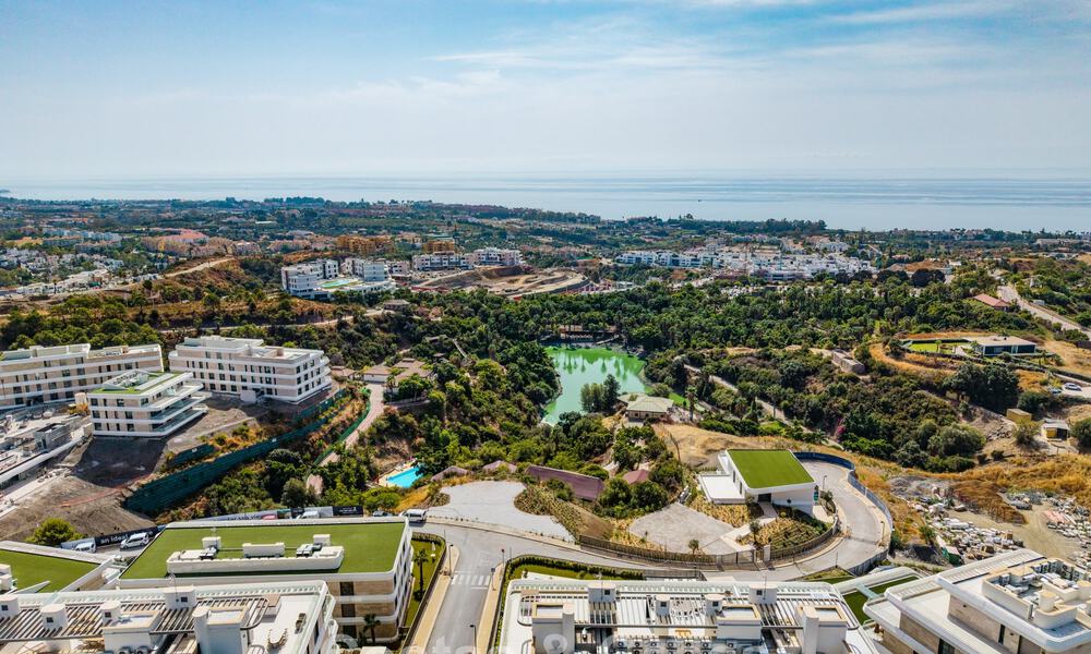 New duplex apartment with panoramic sea views for sale on the New Golden Mile between Marbella and Estepona 806120