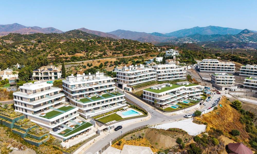 New duplex apartment with panoramic sea views for sale on the New Golden Mile between Marbella and Estepona 806121
