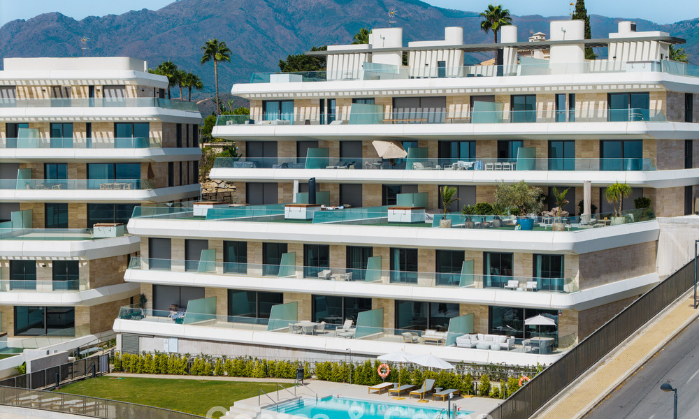 New duplex apartment with panoramic sea views for sale on the New Golden Mile between Marbella and Estepona 806122
